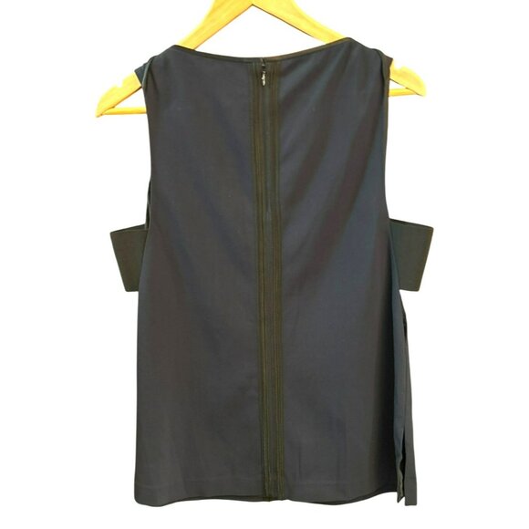 Rag & Bone Navy Black Avant Silk Blend Guard Salute Dant Top Large Minimalist - Picture 2 of 4